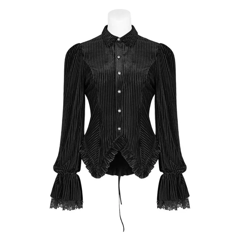 Bild 5 — Steampunk randig blus för kvinnor