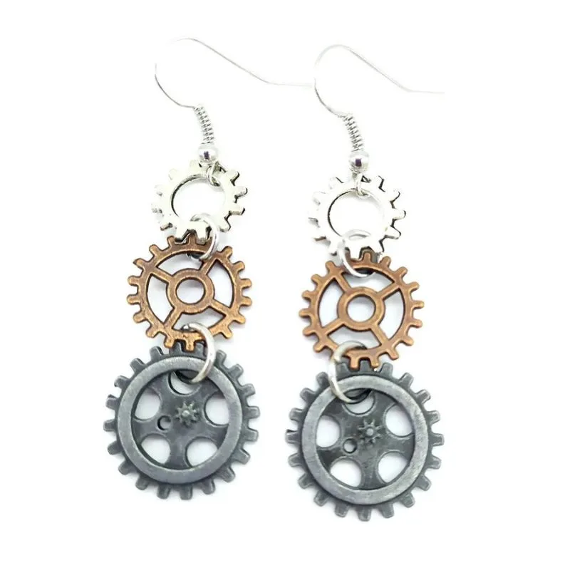 Bild 22 — Steampunk Hängande örhängen