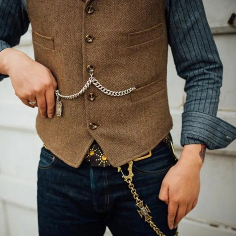 Bild 4 — Steampunk ärmlös väst för män