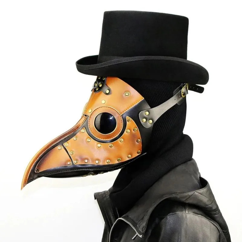 Bild 2 — Pestmask med korpmotiv