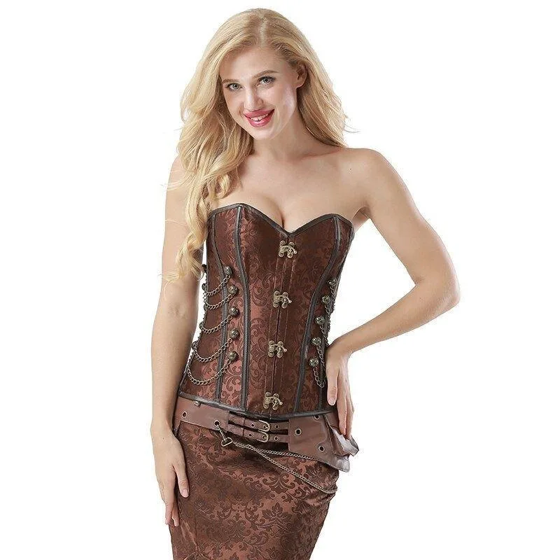 Bild 4 — Brun Steampunk-korsett