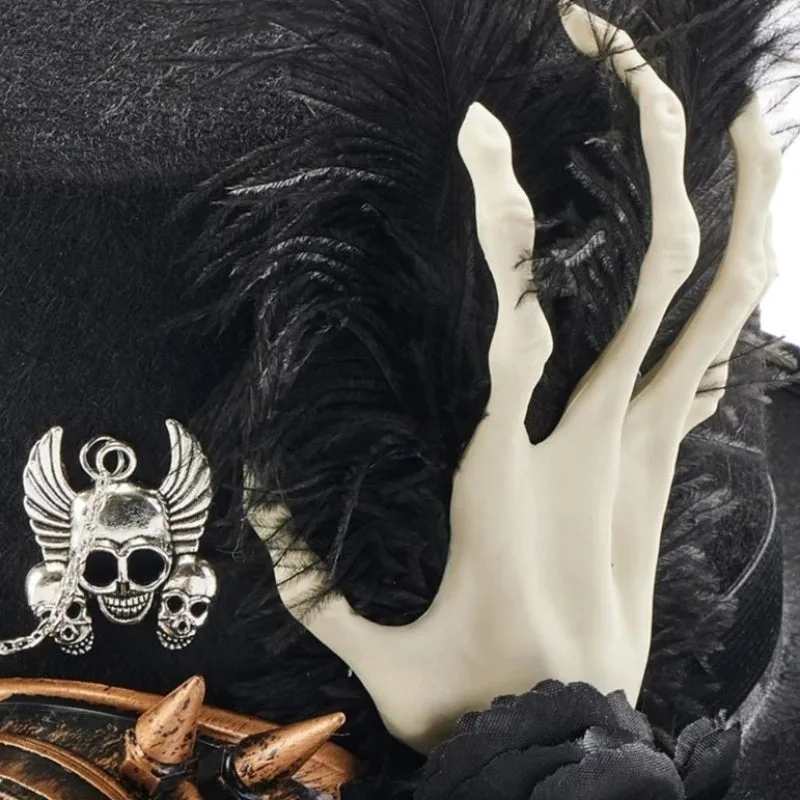 Bild 3 — Steampunk Dödskalle Hatt