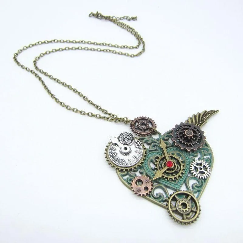 Bild 2 — Steampunk hjärta halsband