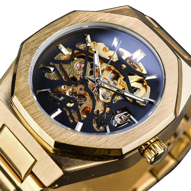 Steampunk Hexagonal Urtavla Armbandsklocka