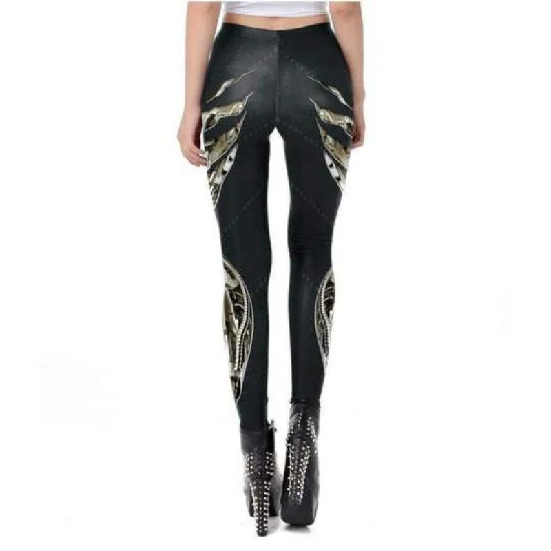 Bild 2 — Svarta Steampunk Leggings