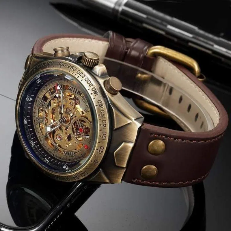 Steampunk Skelett Armbandsklocka