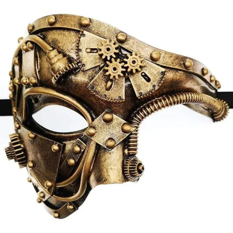 Steampunk halvmask