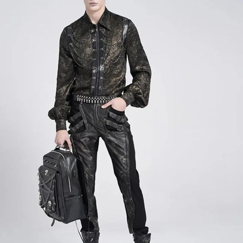 Bild 2 — Brun Steampunk skjorta