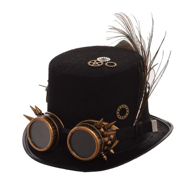 Bild 3 — Steampunk Hatt Med Fjäder