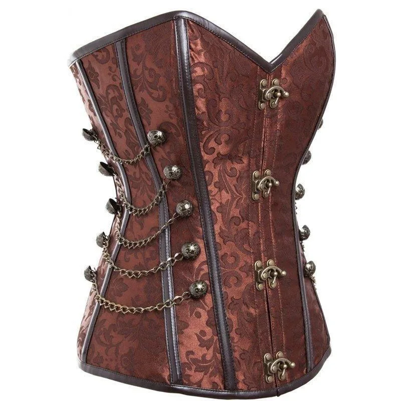 Bild 3 — Brun Steampunk-korsett