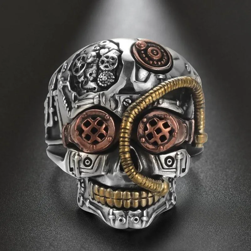 Bild 4 — Steampunk Dödskalle Ring