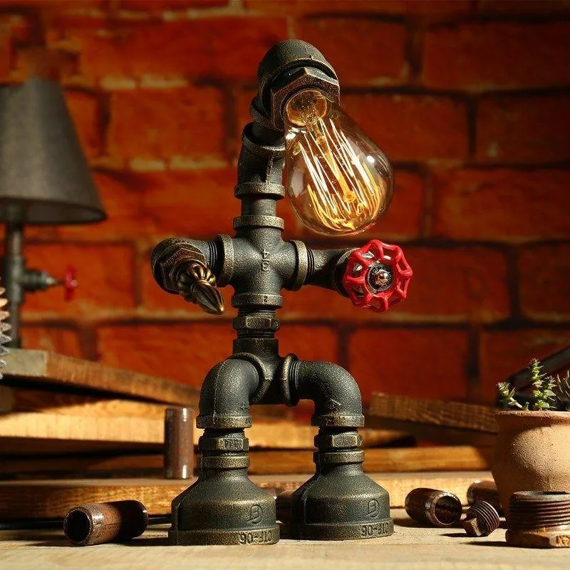 Bild 3 — Steampunk robotlampa