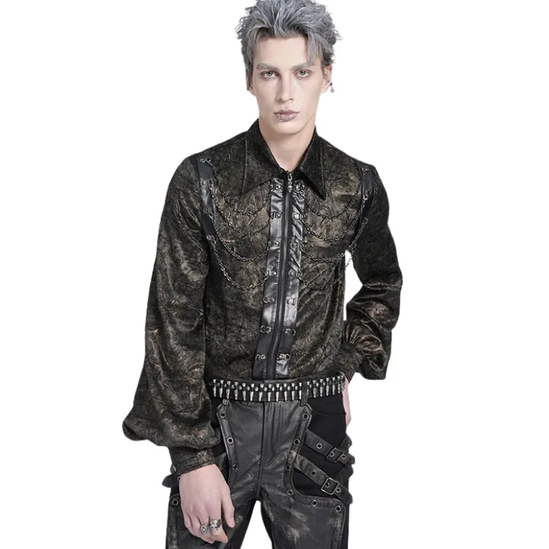 Bild 9 — Brun Steampunk skjorta