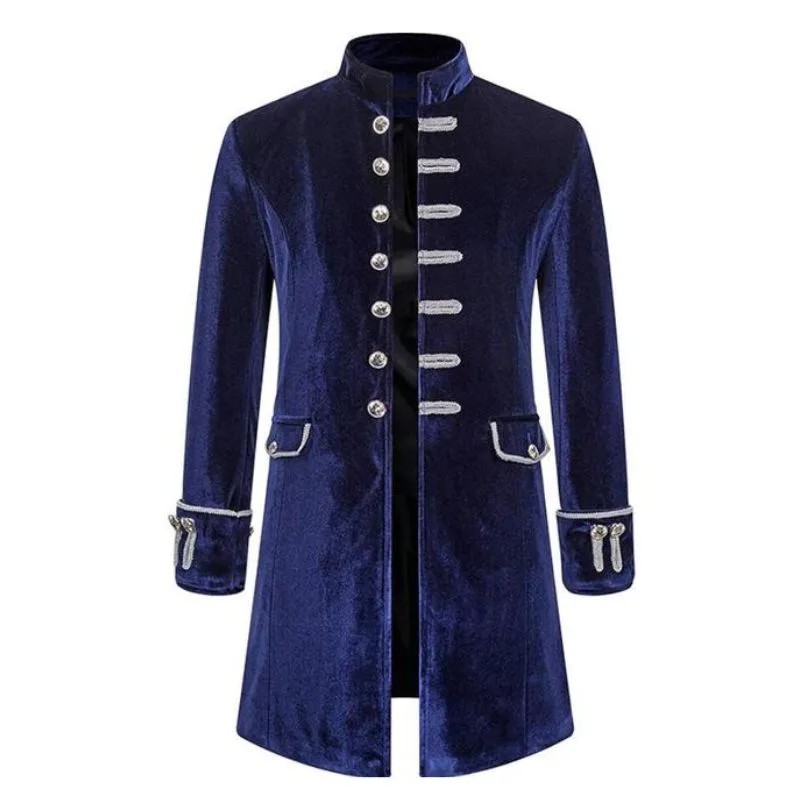 Lång gotisk Steampunk-jacka Lång gotisk Steampunk-jacka