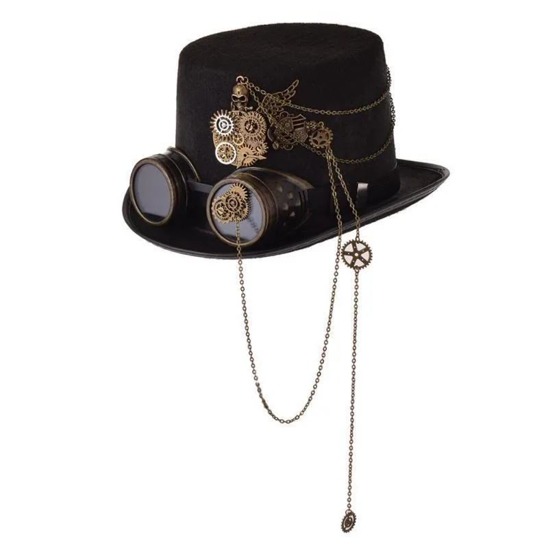 Steampunk Hatt Med Kedja