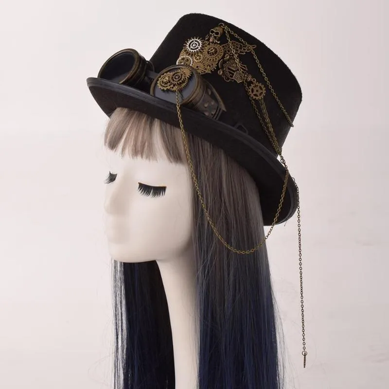 Bild 5 — Steampunk Hatt Med Kedja