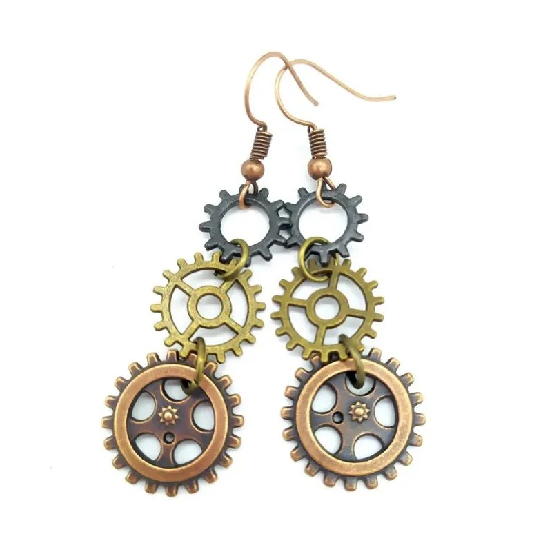 Bild 19 — Steampunk Hängande örhängen