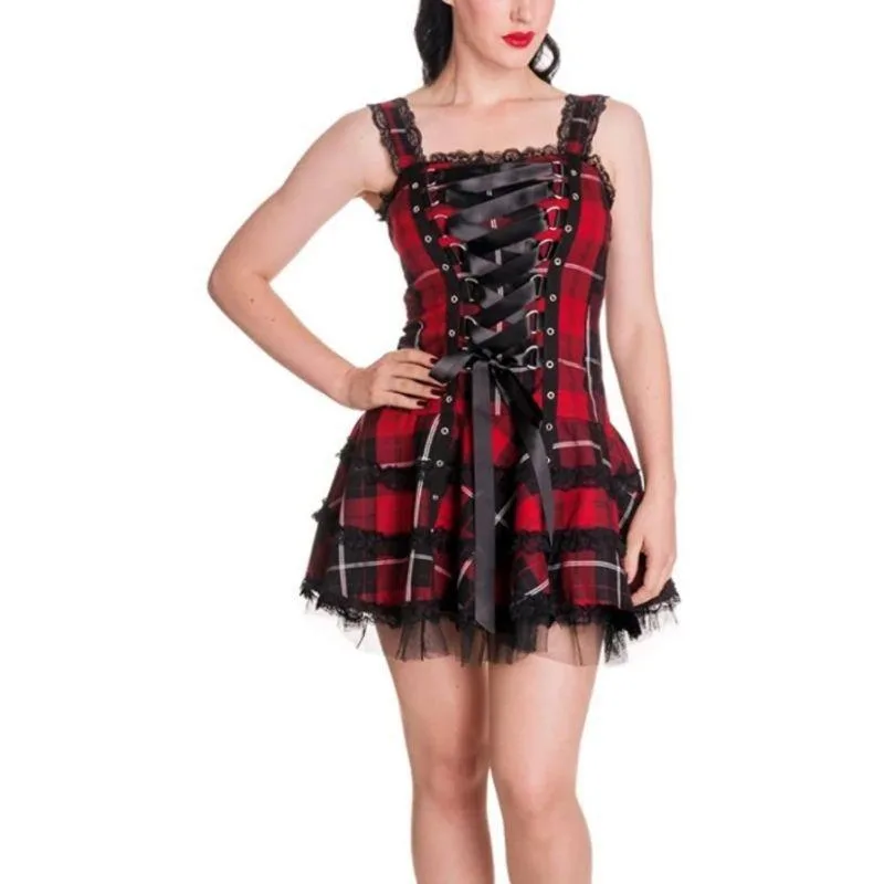 Gotisk skotsk Steampunk-klänning Gotisk skotsk Steampunk-klänning