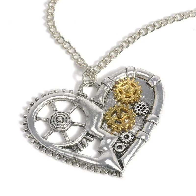 Steampunk hjärthänge