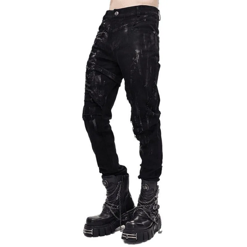 Bild 4 — Gotiska Steampunk-jeans för män