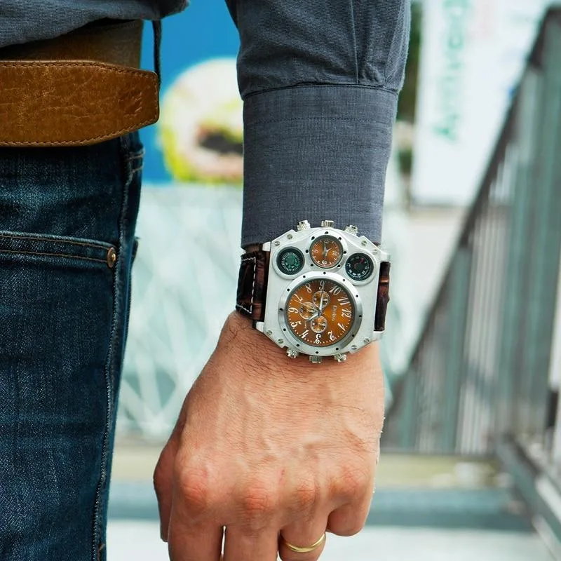 Bild 7 — Steampunk Kompass Herrklocka