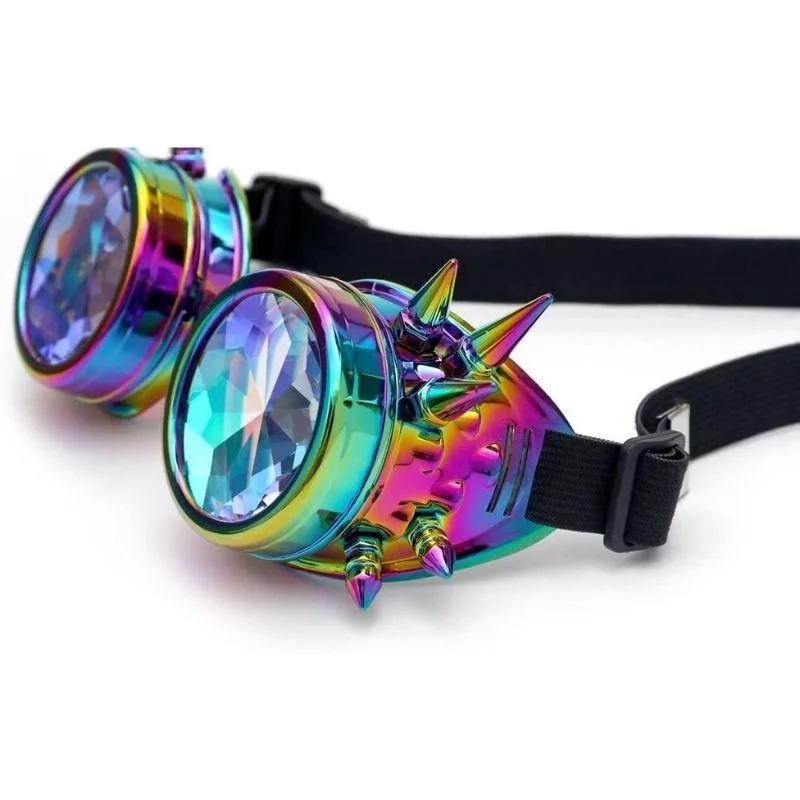 Bild 2 — Kalejdoskop Steampunk glasögon med nitar