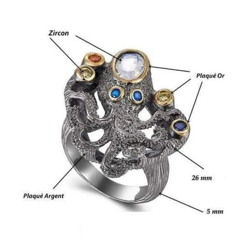 Bild 3 — Steampunk Bläckfisk Ring