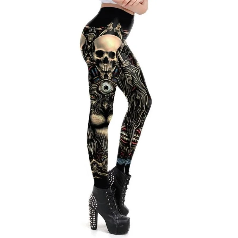 Bild 2 — Dödskalle Leggings