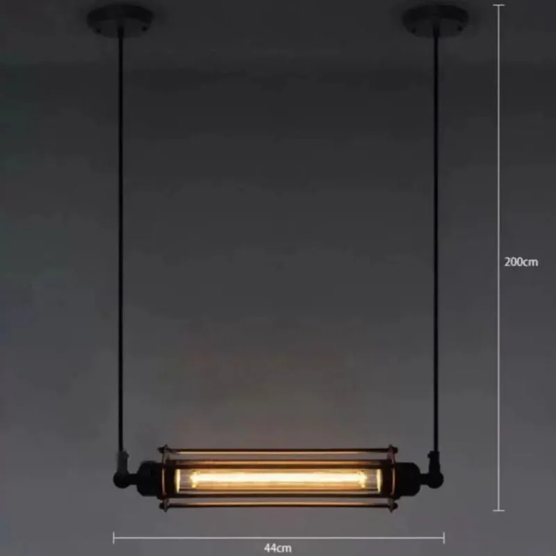 Bild 4 — Steampunk Industrial Tube Lampa