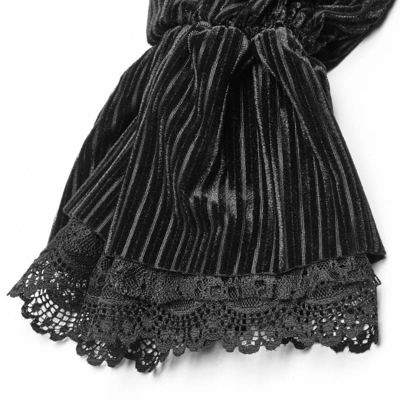 Bild 3 — Steampunk randig blus för kvinnor
