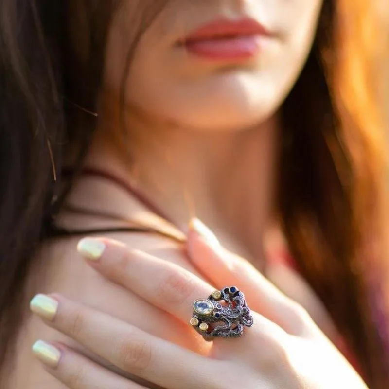 Bild 2 — Steampunk Bläckfisk Ring