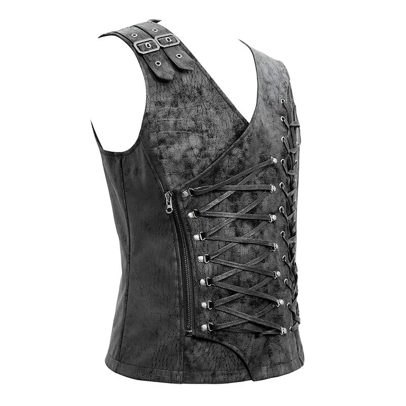Bild 8 — Asymmetrisk Steampunk-korsett för män