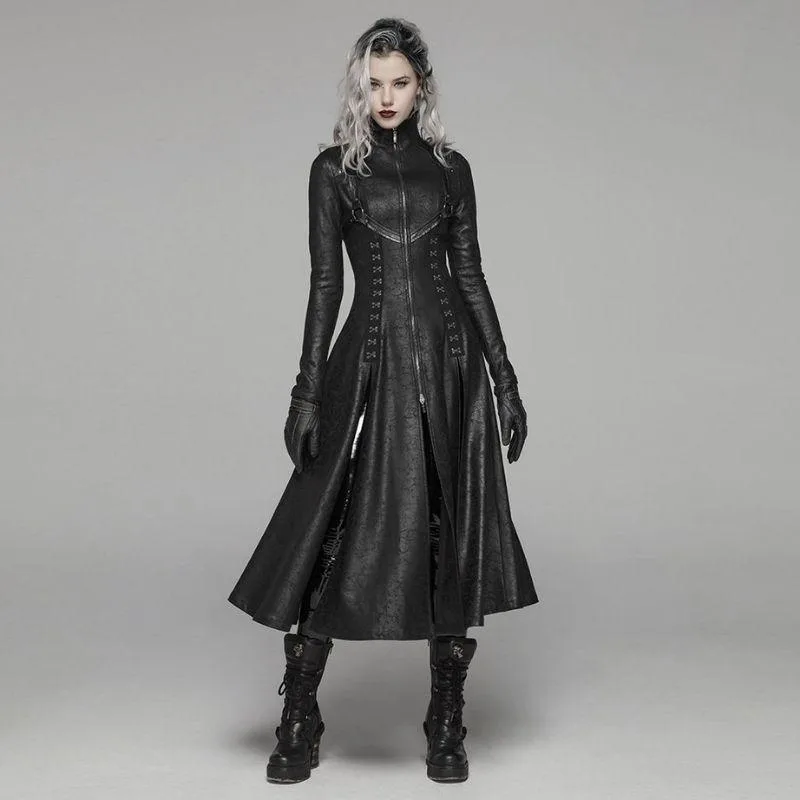Gotisk Steampunk Imitation PU Rock