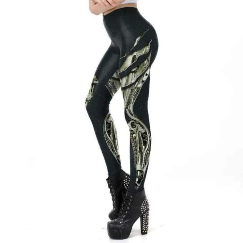 Bild 3 — Svarta Steampunk Leggings