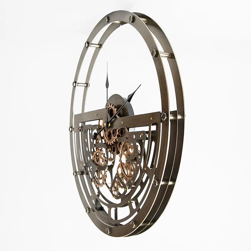 Bild 3 — Steampunk industriell väggklocka