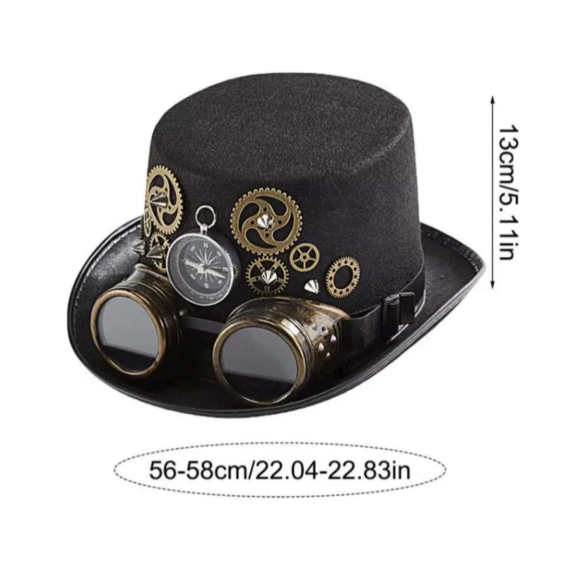 Bild 2 — Steampunk hatt med mekanismer
