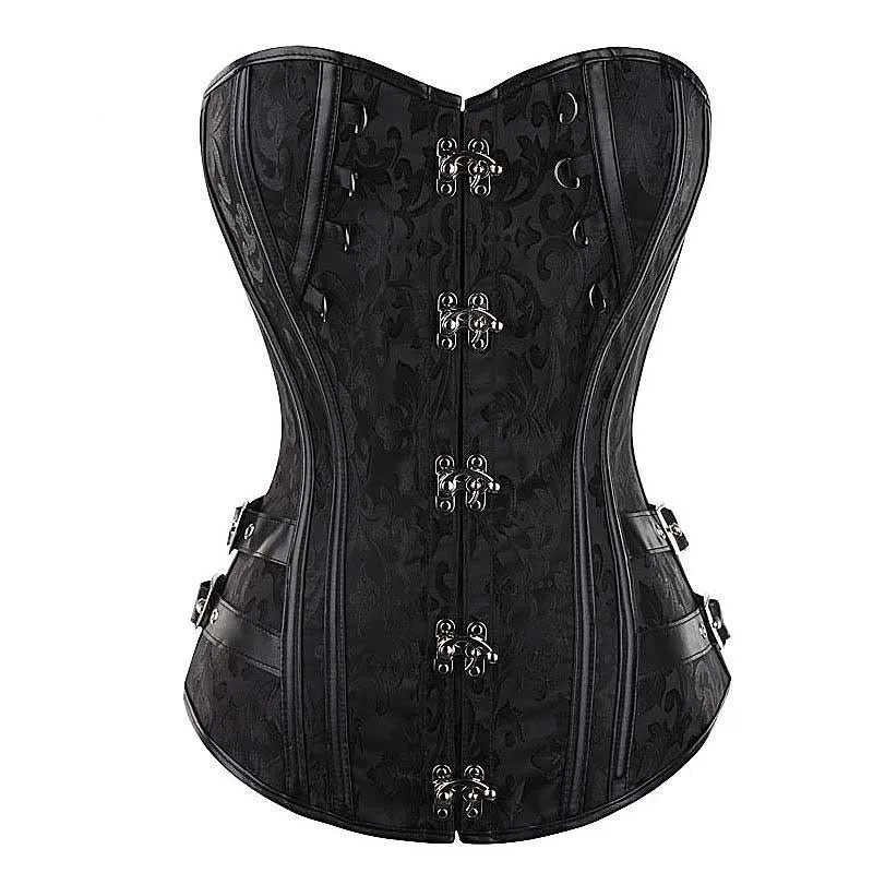 Svart Steampunk korsett