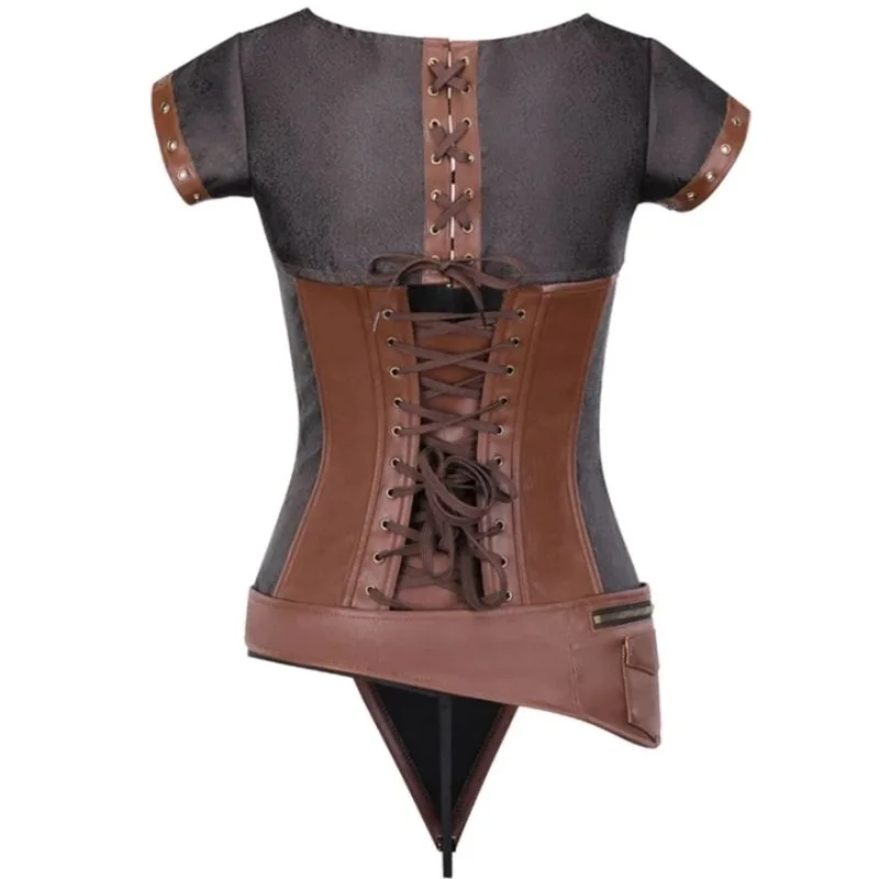 Bild 6 — Steampunk läderkorsett