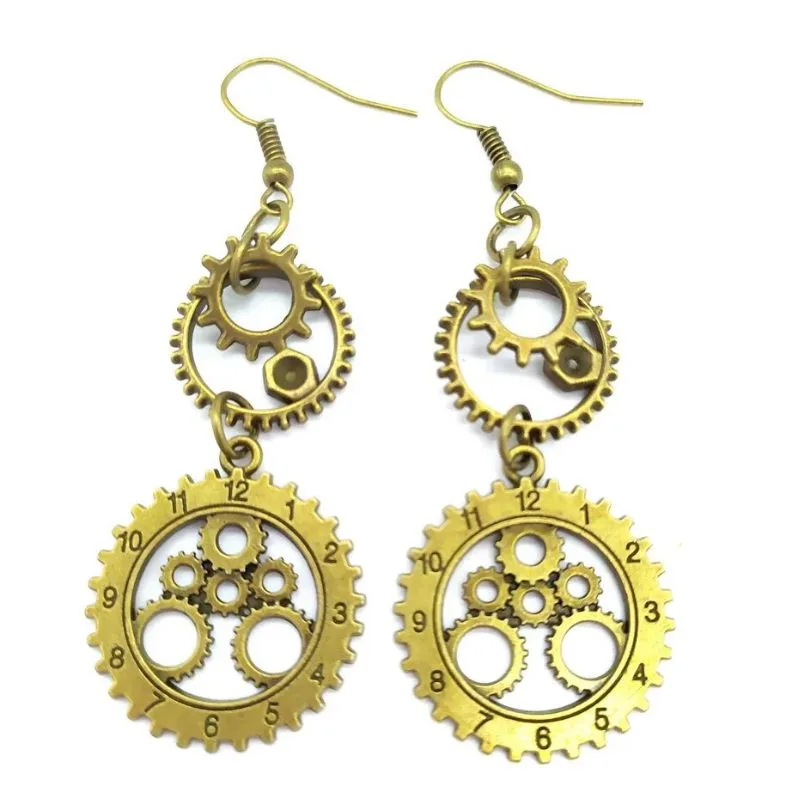 Bild 16 — Steampunk Hängande örhängen
