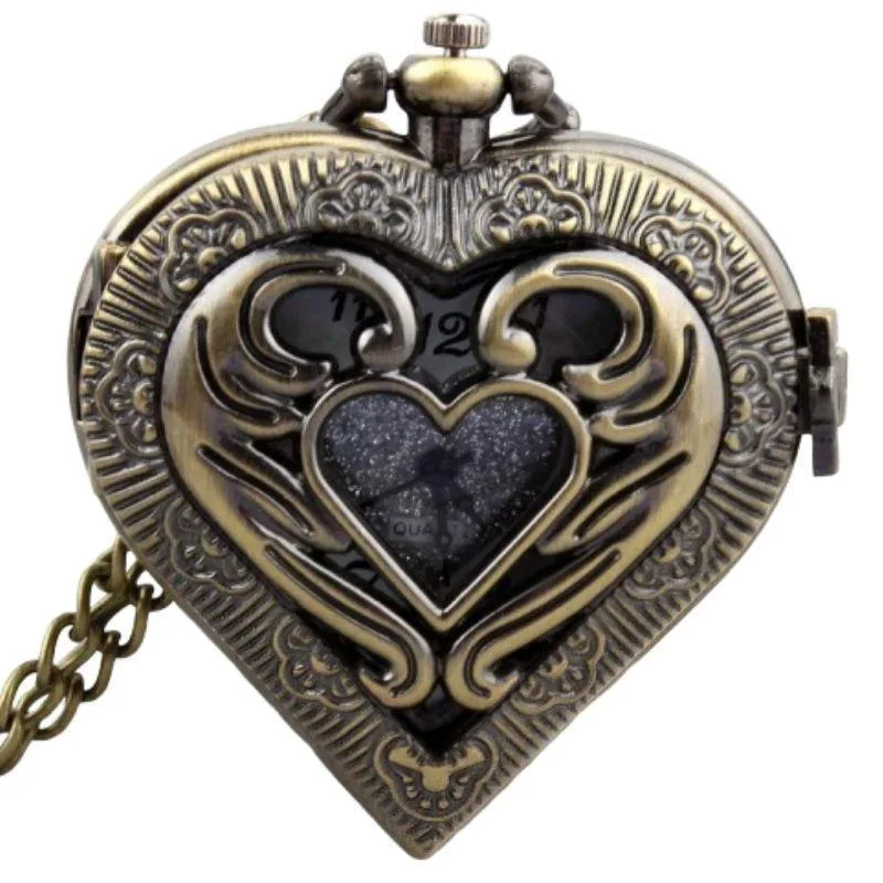 Steampunk hjärta fickur