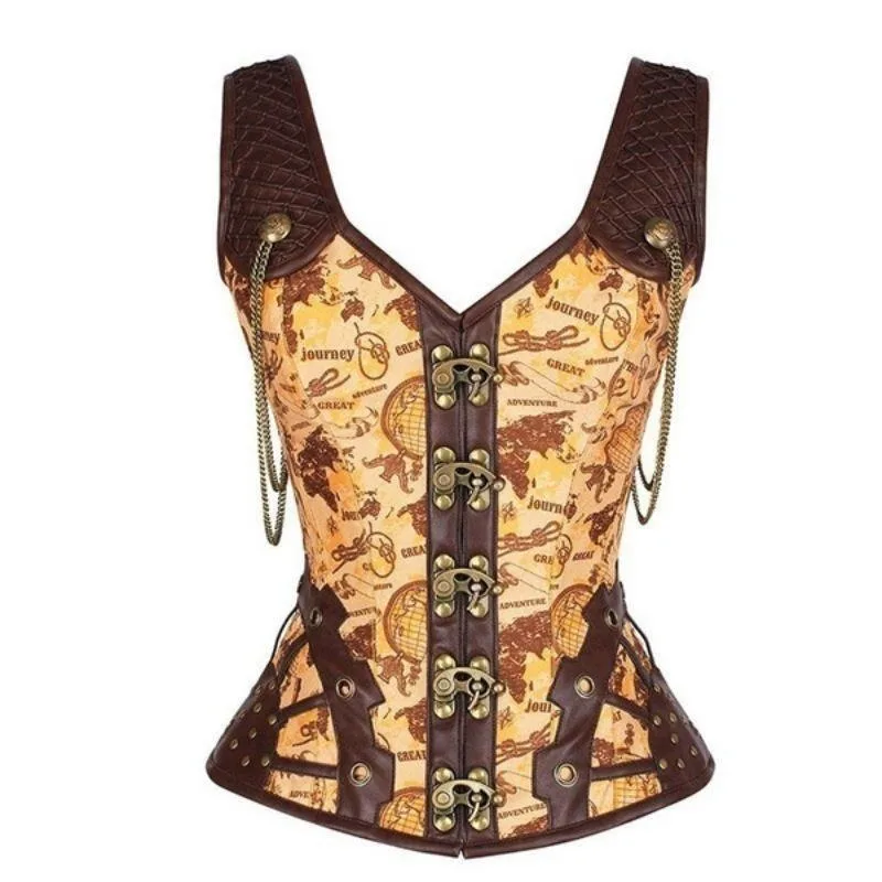 Guld Steampunk Korsett