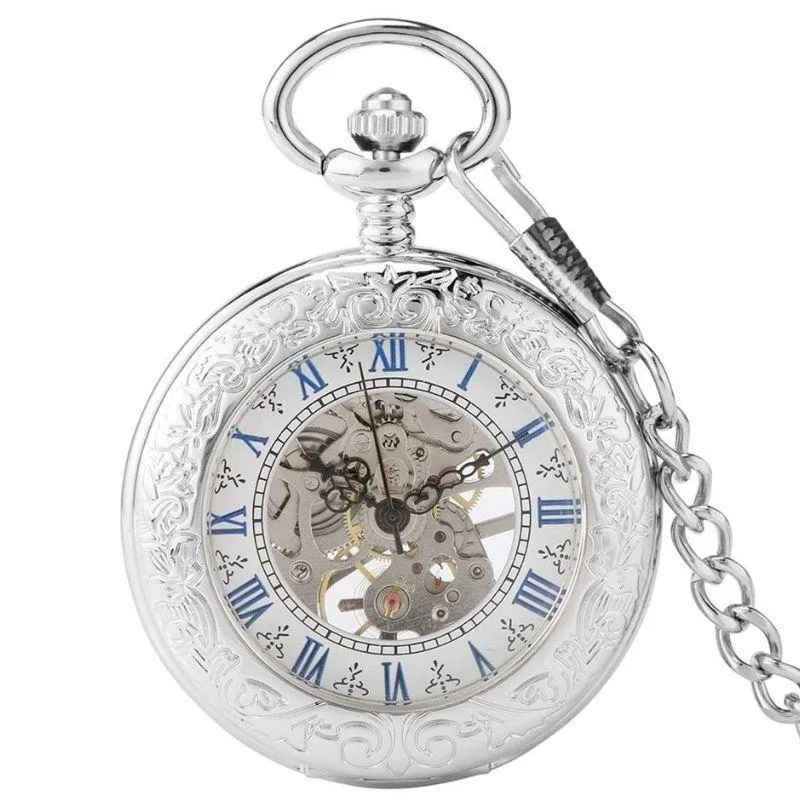 Gammalt Silver Steampunk fickur