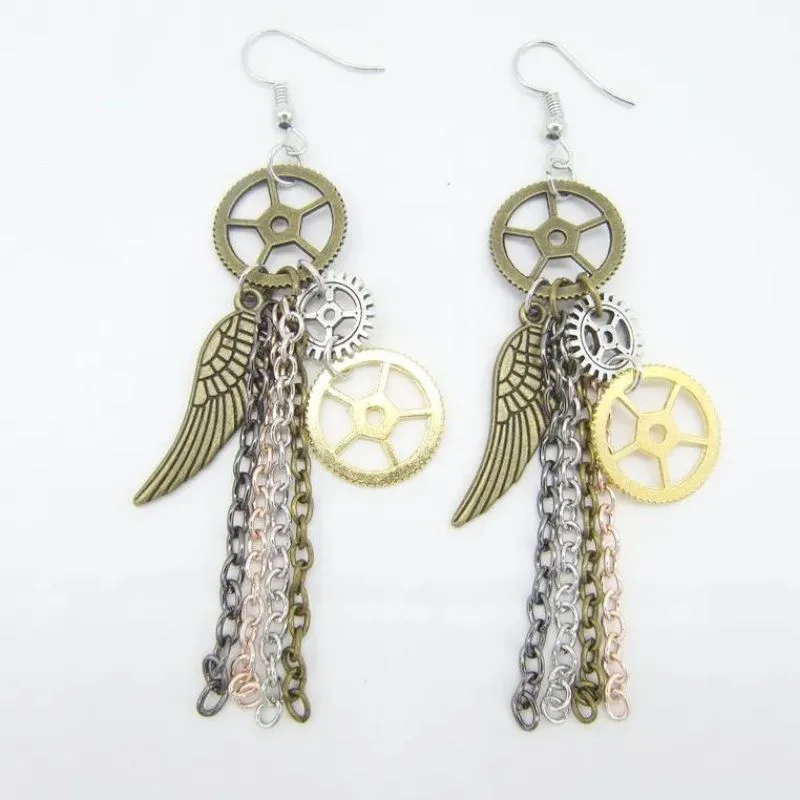 Steampunk Hängande örhängen Steampunk Hängande örhängen