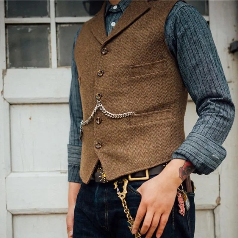 Bild 2 — Steampunk ärmlös väst för män