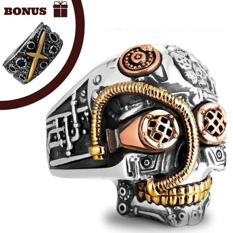Steampunk Dödskalle Ring Steampunk Dödskalle Ring