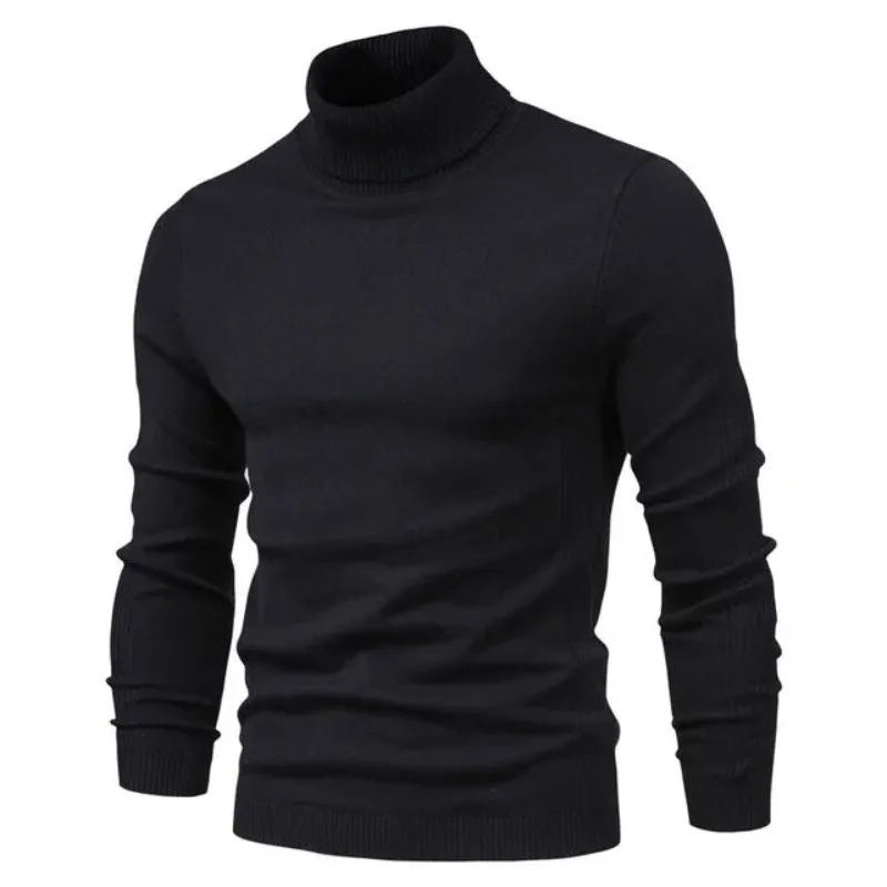 Slim turtleneck tröja herr
