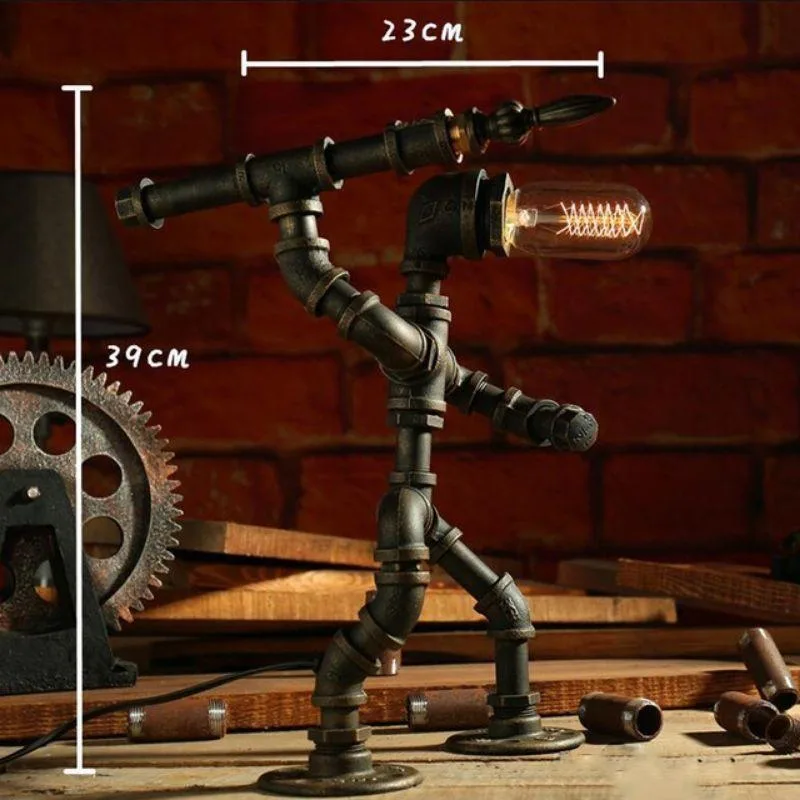 Bild 6 — Steampunk robotlampa