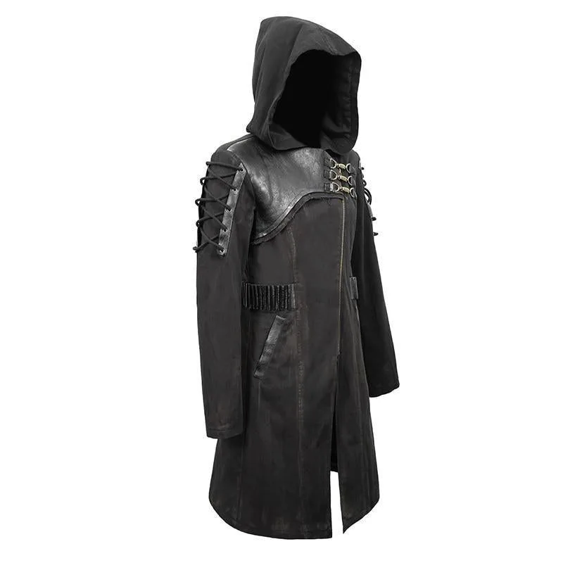 Bild 2 — Steampunk trenchcoatjacka med huva