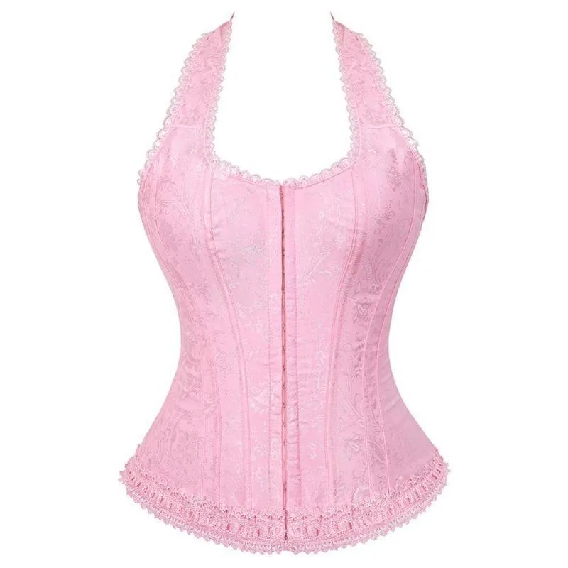 Vintage Steampunk Korsett Rosa