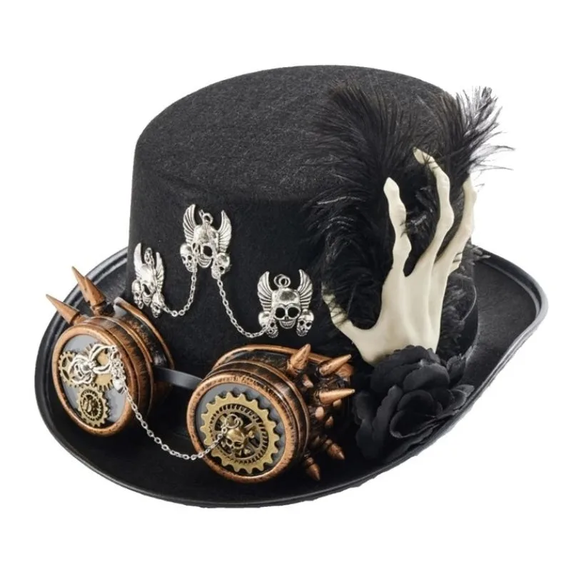 Steampunk Dödskalle Hatt